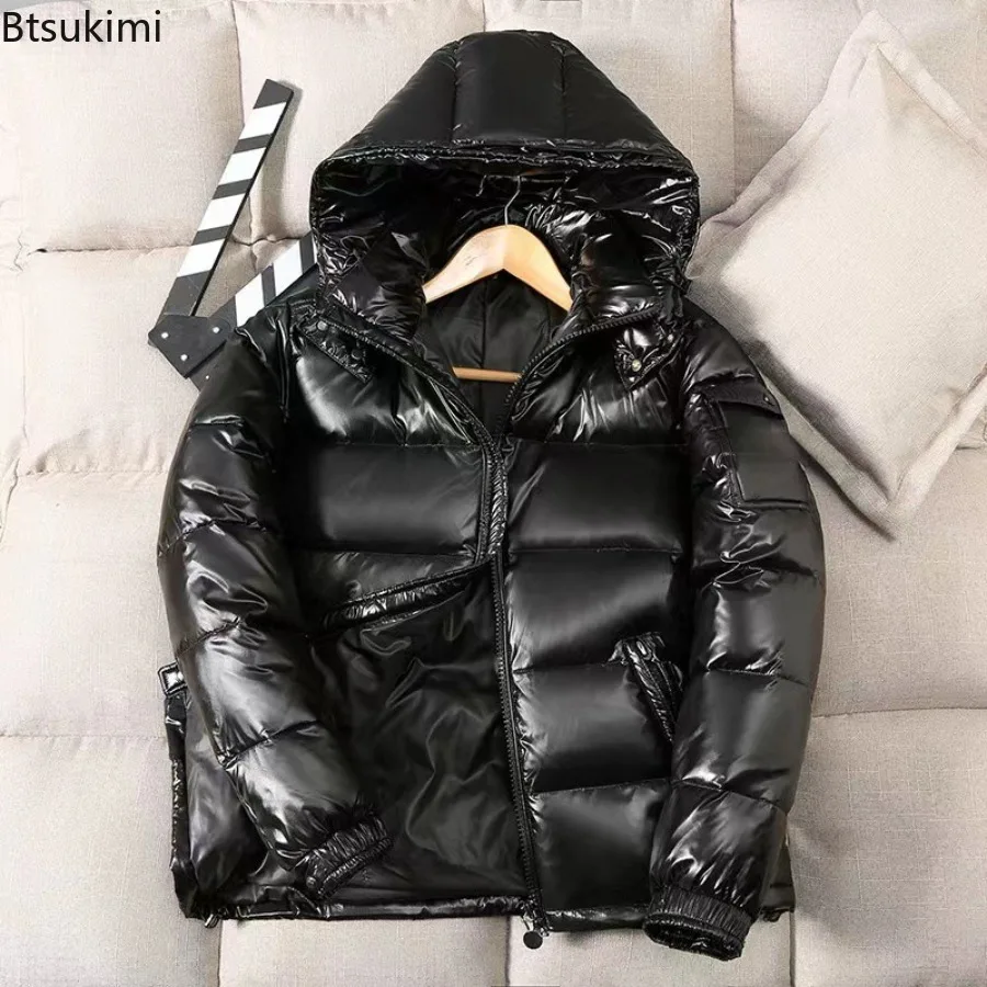 Neue Mode Wasserdichte Daunenjacken Herren Leichte Warme Entendaunen Parkas Hochwertige Glänzende Winter Daunenjacken Paar Mäntel