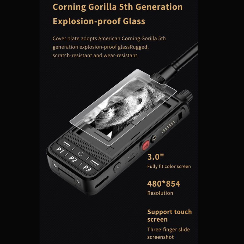 Новое сетевое радио ANYSECU W6PLUS Android 10, 4G, UHF, 400-470 МГц, рация, WIFI, разблокированное POC-радио, работает с REAL-PTT ZELLO