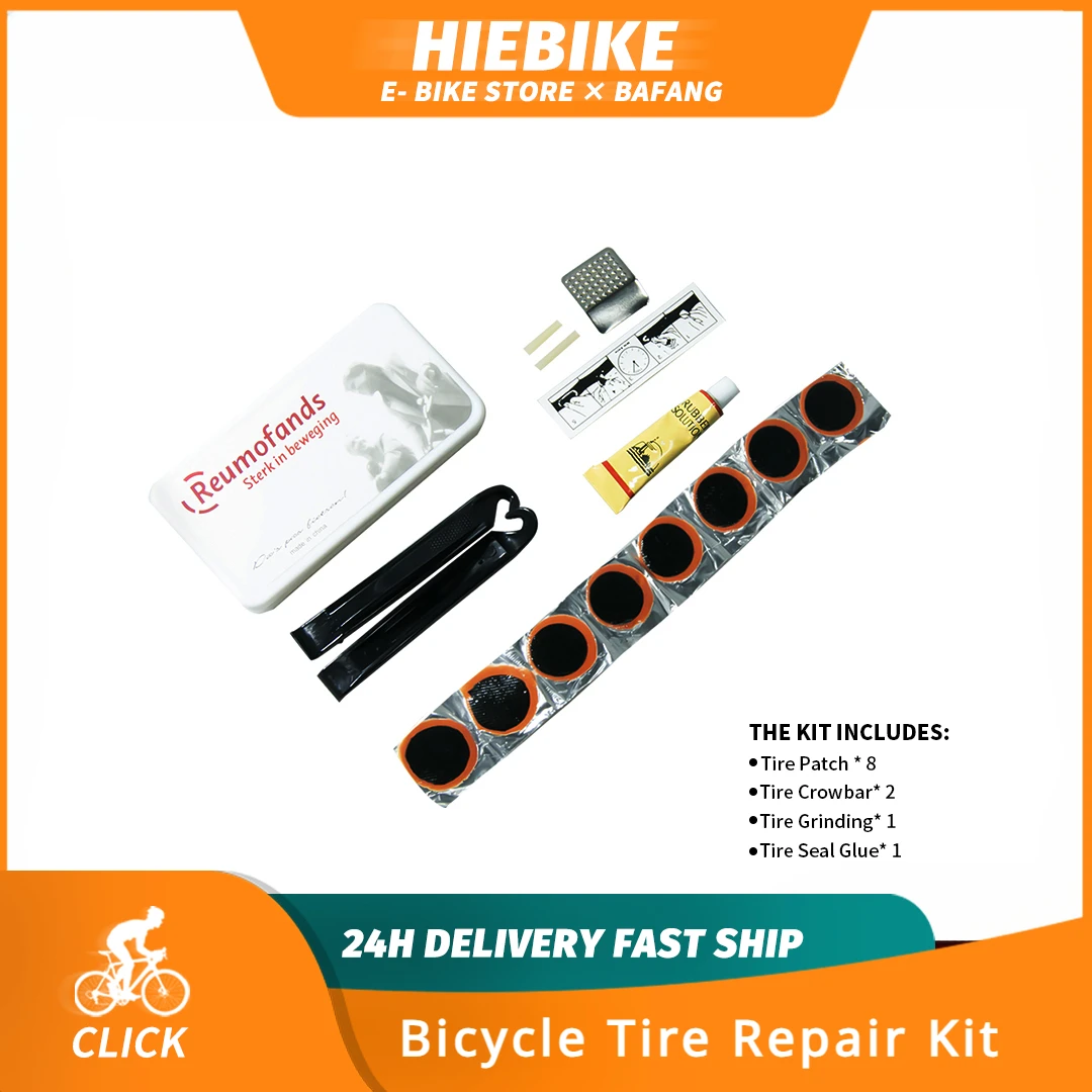 Kits de Reparación de neumáticos de bicicleta, herramientas para ciclismo, parche de tubo interior, relleno de neumáticos, pegamento, parche frío sin sellador, kit de neumáticos portátil