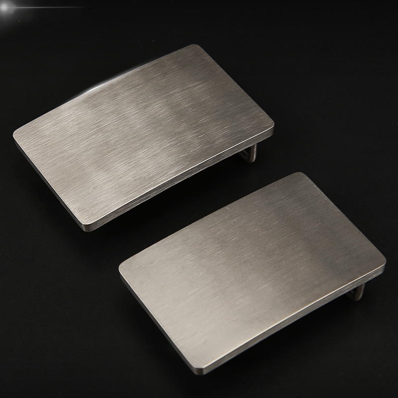 Hebilla de cinturón de Metal de titanio de 35mm-39mm para hombre, media hebilla de cinturón de un solo Pin de acero inoxidable apta para artesanía de cuero, correas para pantalones vaqueros
