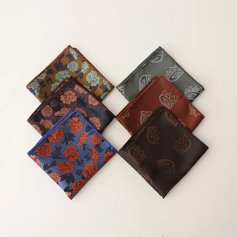 Jacquard Einstecktuch Für Männer Frauen Floral Brust Handtuch Hanky Herren Taschentücher männer Anzug Taschentuch Tasche Handtuch Geschenke