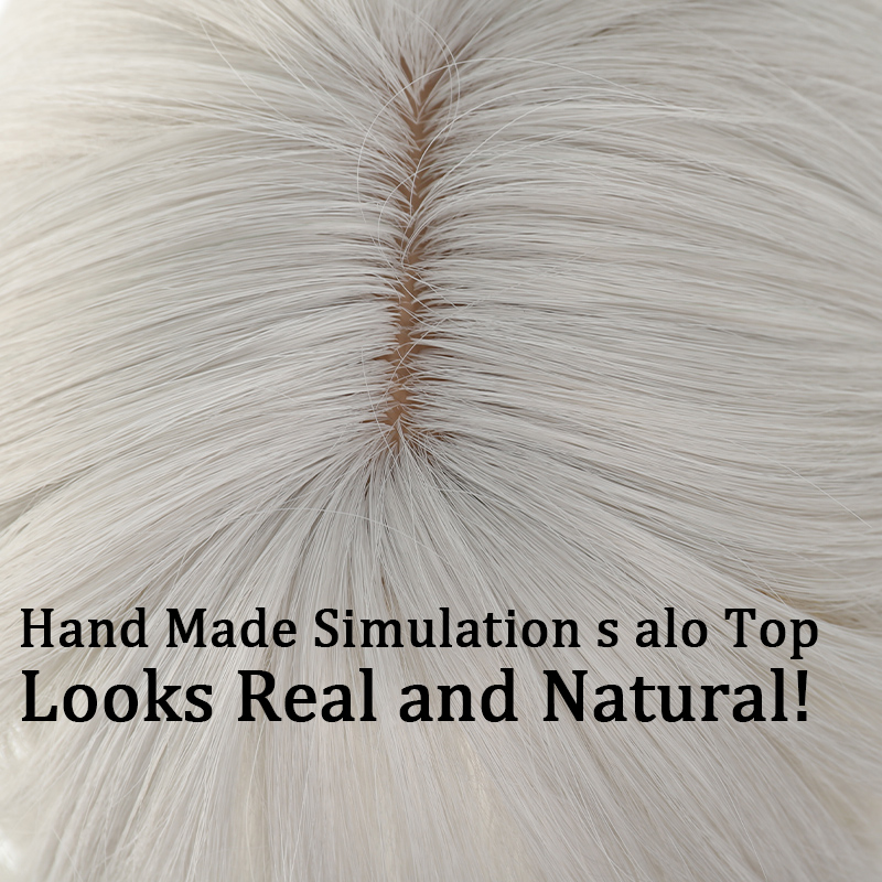 Moonlight-女性用合成かつら,グレー,レモン,グリーン,ロングロール,着やすい,コスプレ,ハロウィーン,クリスマスに適しています