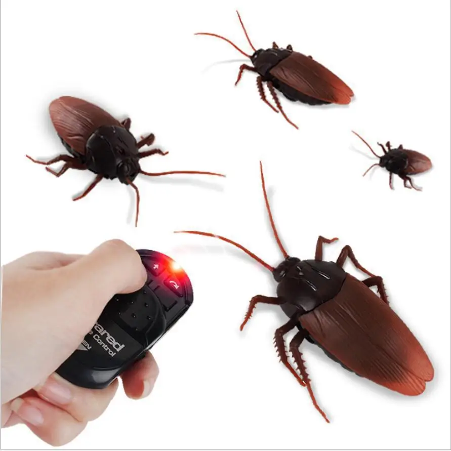 トリック電気ゴキブリペット RC シミュレーションクモロボットリモコンアリおもちゃハロウィンクリスマスミニギフト大人のいたずら昆虫