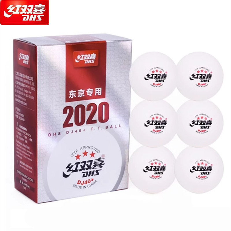 6 шт./кор. DHS, самые высокие стандартные мячи для пинг-понга DJ40+ TOKYO 2020 Olmypics, официальные игры для настольного тенниса, используют 3-звездочные шарики из АБС-пластика