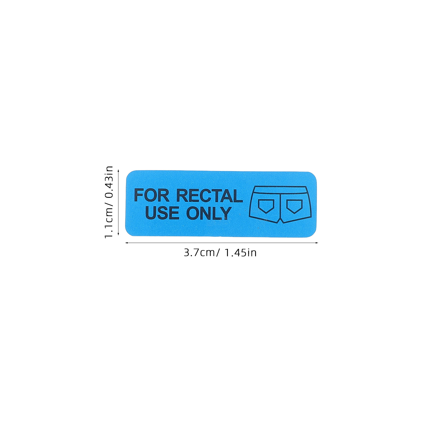 Rectal Sticker Fun Words Stickers Desk Funny Halloween Prank for Use Only Computer Decals Laptop Adults Party Tag Water Bottle