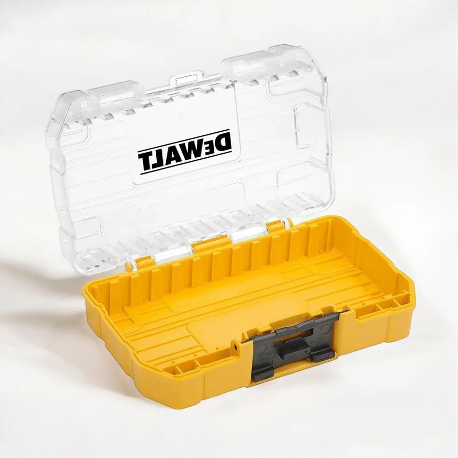 DEWALT DT70801 Original Tough Case Storage Case Transparent Lid Removable Tray Stacking Storage Screws Bits Accessory Holder