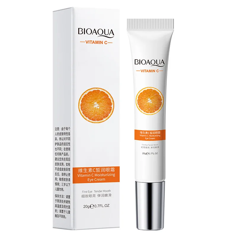 BIOAQUA Vitamin C Augencreme unter den Augen Augenringe Entferner spendet Feuchtigkeit, aufhellende Augenkontur Augen Hautpflegeprodukte