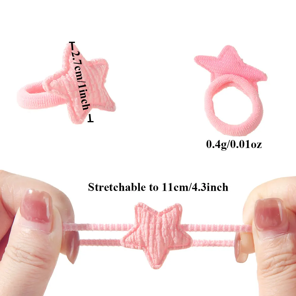 10-30 pçs crianças elásticos faixas de cabelo meninas bola de pelúcia faixa de borracha para crianças doces scrunchie laços de cabelo clipe acessórios de cabelo do bebê