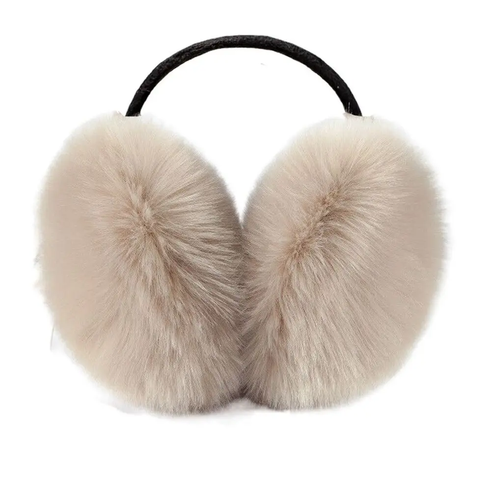 Orejeras suaves y cómodas para mujer, orejeras cálidas de felpa de Color sólido, a la moda, para Otoño e Invierno