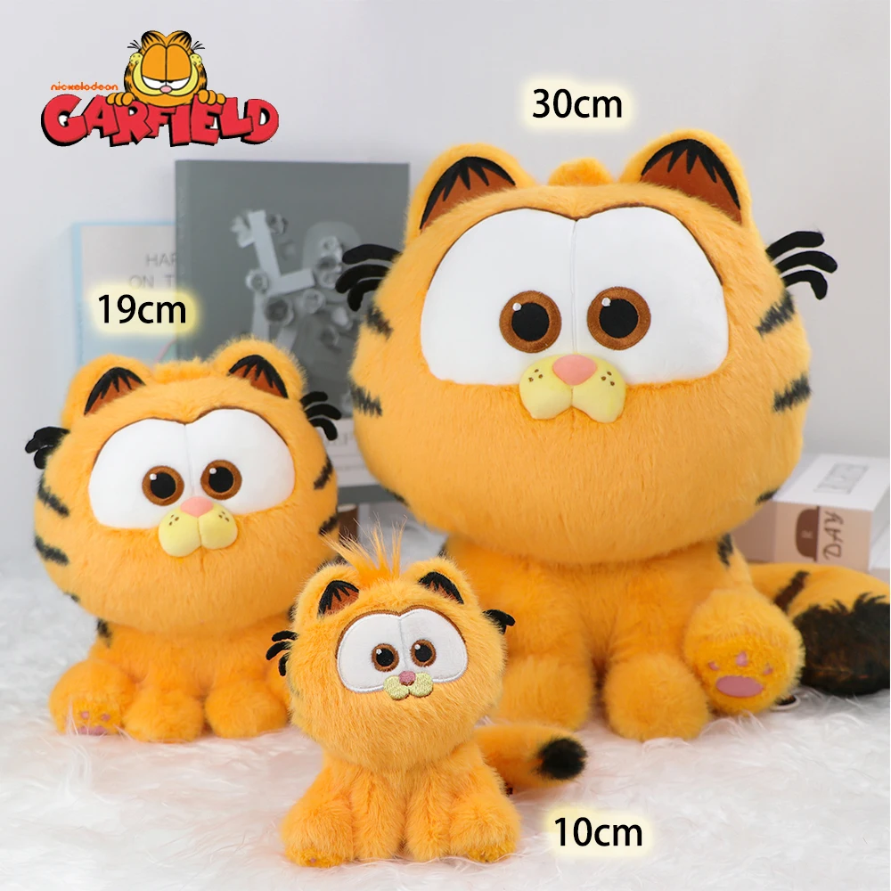 Garfield Original Plush ของเล่นน่ารัก Garfield Cat ตุ๊กตาตุ๊กตาพวงกุญแจจี้กระเป๋าเป้สะพายหลังตกแต่งห้องสําหรับของขวัญวันเกิด