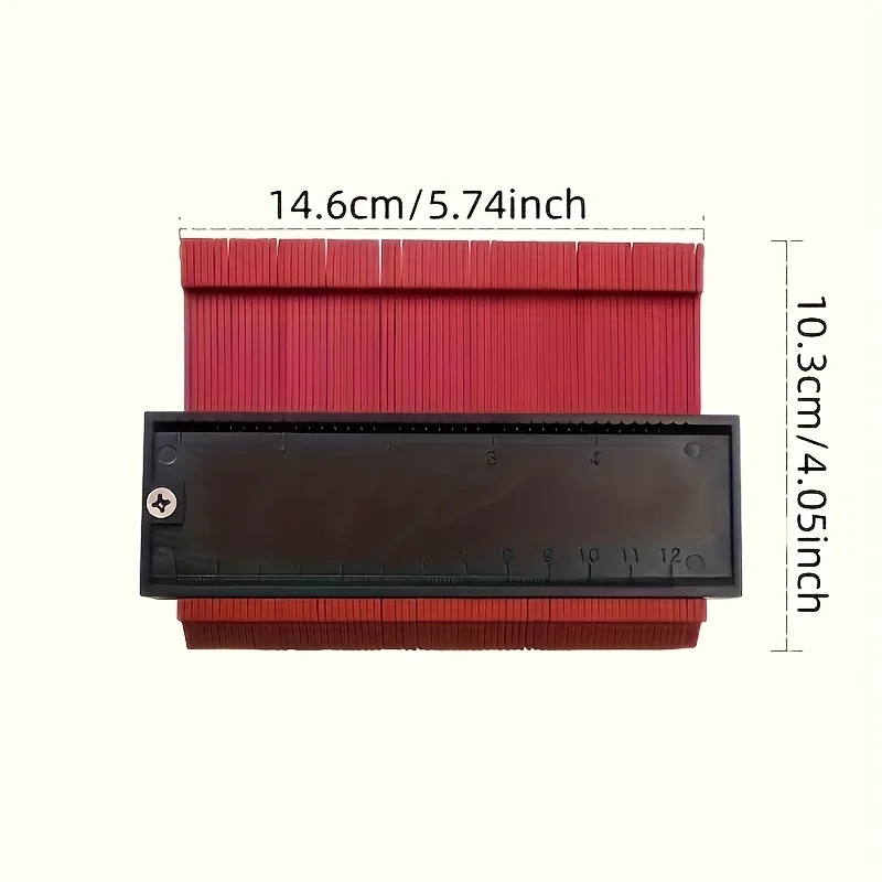 Ultimate contour measuring instrument, multifunctional plastic ruler, suitable for woodworking measurement