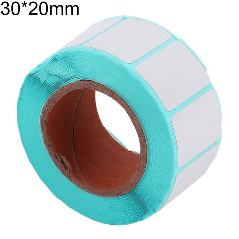 1000Pcs/Roll 30x20mm Self-adhesive Thermal Label Barcodes Sticker Printing Paper for Paperang Printer Small POS
