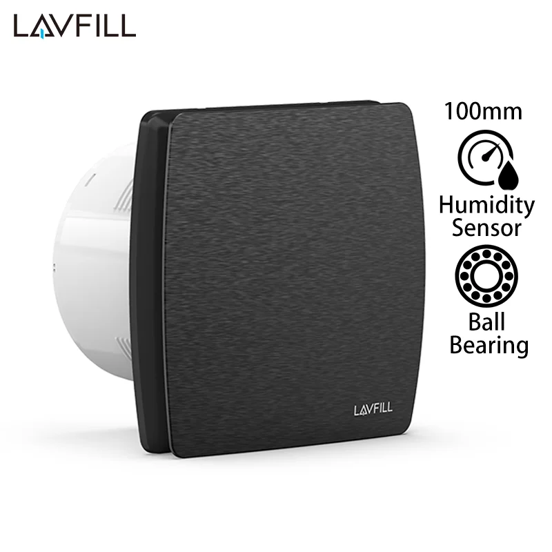 Conducto de 230V, 4 ", 100MM, temporizador, humidistato, ducha inteligente, inodoro, Extractor de baño, extractor, extractor con Sensor de humedad