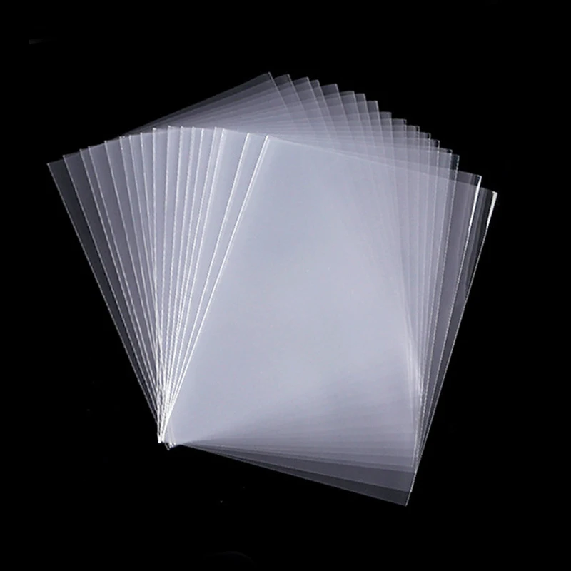 100 pz/pacco 65*90mm Buste per carte Protezioni per carte Formato perfetto per carte da calcio, carte sportive, carte MTG Collezione di carte