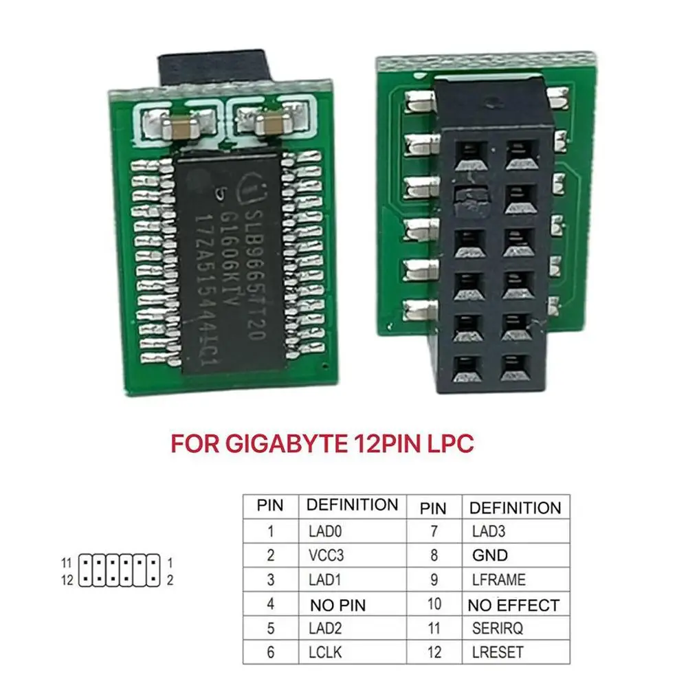 TPM 2.0 Module 12 14 18 20 Pin Support Multi-brand Motherboard For ASUS MSI GIGABYTE ASRock Security Module Remote Module Board