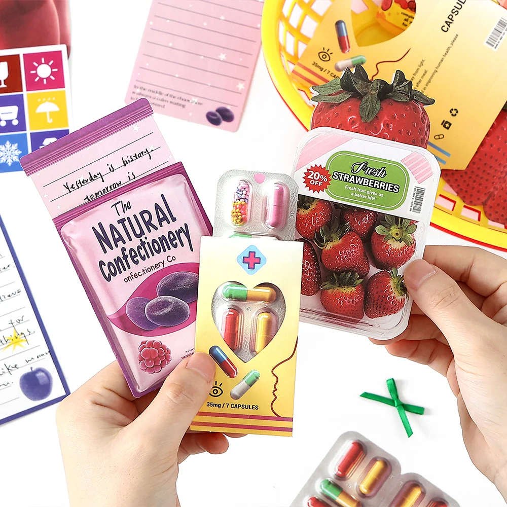 24 pcs/pack Cartoon material Decorative Scrapbooking Diary Album Background paper DIY junk journal Lable Stationery supplies