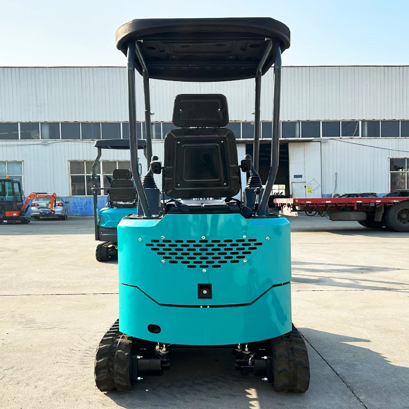 Factory direct sales of 1 ton small household garden crawler excavator customized with cab side swing mini excavator