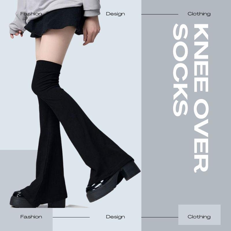 Beenkousen Afslankende Kniekousen Over De Knie Hoornvormige Manchetten Japanse Stijl Pittige Femboy Hoorn Hoge Buis Knie Over Sokken