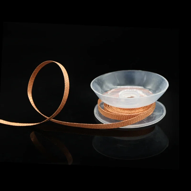 1-4mm 1.5M Desoldering Mesh Braid Tape Copper Welding Point Solder Remover Wire Soldering Wick Tin Lead Cord Flux For Soldering