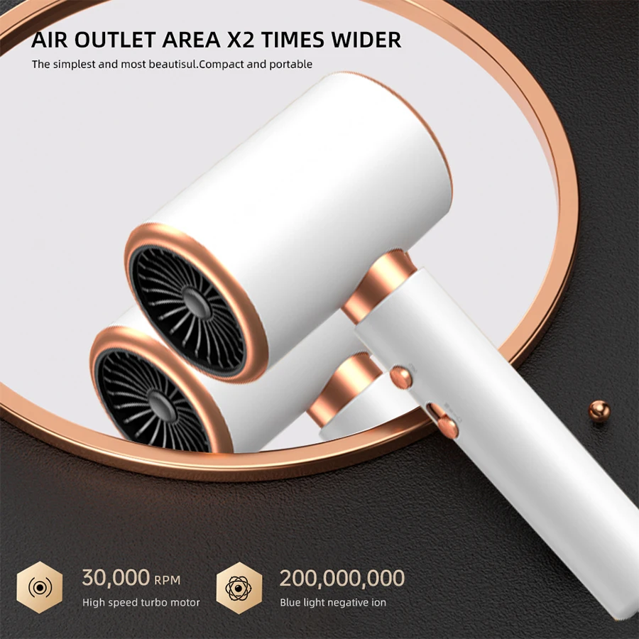 Negativo Ion Ionic Cabelo Secador, Alta Velocidade Motor Sopro Secador, Cuidados com os cabelos Styler, Secador Profissional, Frete Grátis, 2000W