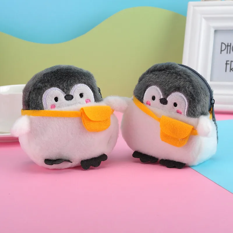Zaino creativo per la crema pasticcera, portamonete con piccolo pinguino, busta rossa, custodia per cavo dati
