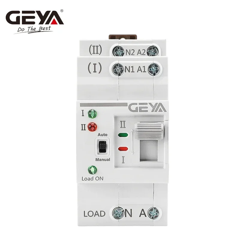 GEYA G2R Din Rail Mini ATS Automatic Transfer Switch Electrical Selector Switches Dual Power Switch Din Rail 2P 4P 110V 220V