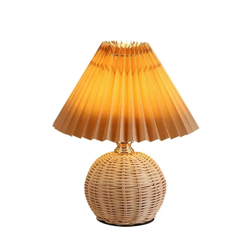 Tisch Lampe Nordic Ins Nacht Lichter Plissee Tuch Lampenschirm Nacht Atmosphäre Beleuchtung Leuchte