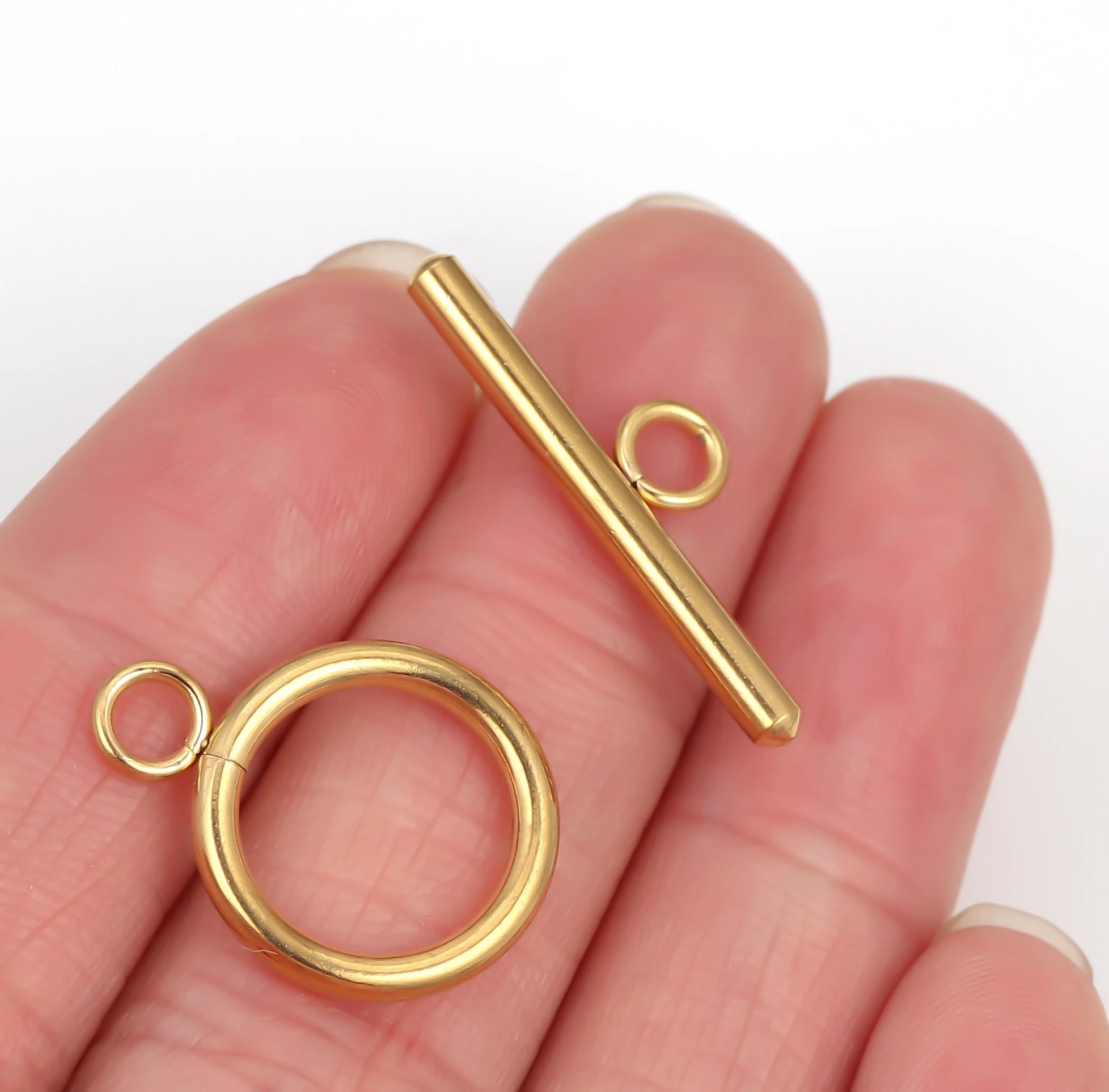5 ชุดสแตนเลส OT Clasp สลับ Clasps สําหรับเครื่องประดับ DIY ทําสร้อยคอตัวเชื่อมต่อสร้อยข้อมือตะขอหัตถกรรมอุปกรณ์เสริม