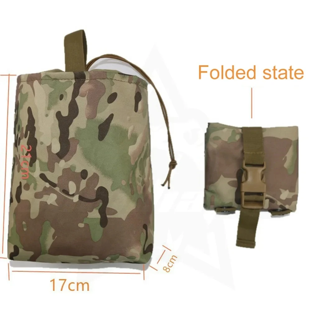 Neue Molle Folding Dump Drop Magazintasche Airsoft Outdoor Wandern Jagd Zubehör EDC Faltbare Recovery MagHolster Taille Tasche