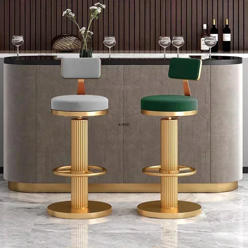 Make Up Office Bar Stools Luxury Accent Reception Accessories Bar Garden Furniture Sets Chairs Vanity Tall Gold Banqueta