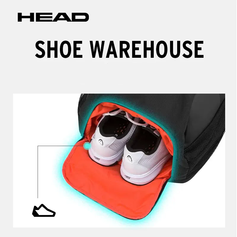 Head Tour Team Series Mochila De Tênis Com Compartimento De Sapato, Raquete De Grande Capacidade, Saco De Raquetes De Quarto