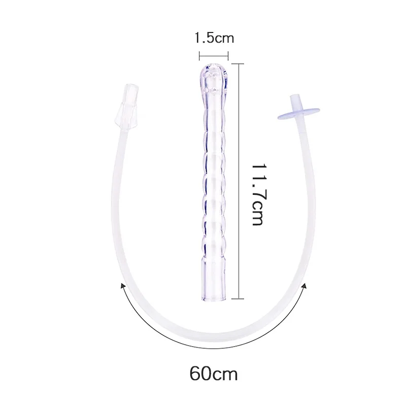 여성용 직장 주사기 클린 스트림 항문 세척 관장약, 결장 클리너 키트, 600ml, 1 개