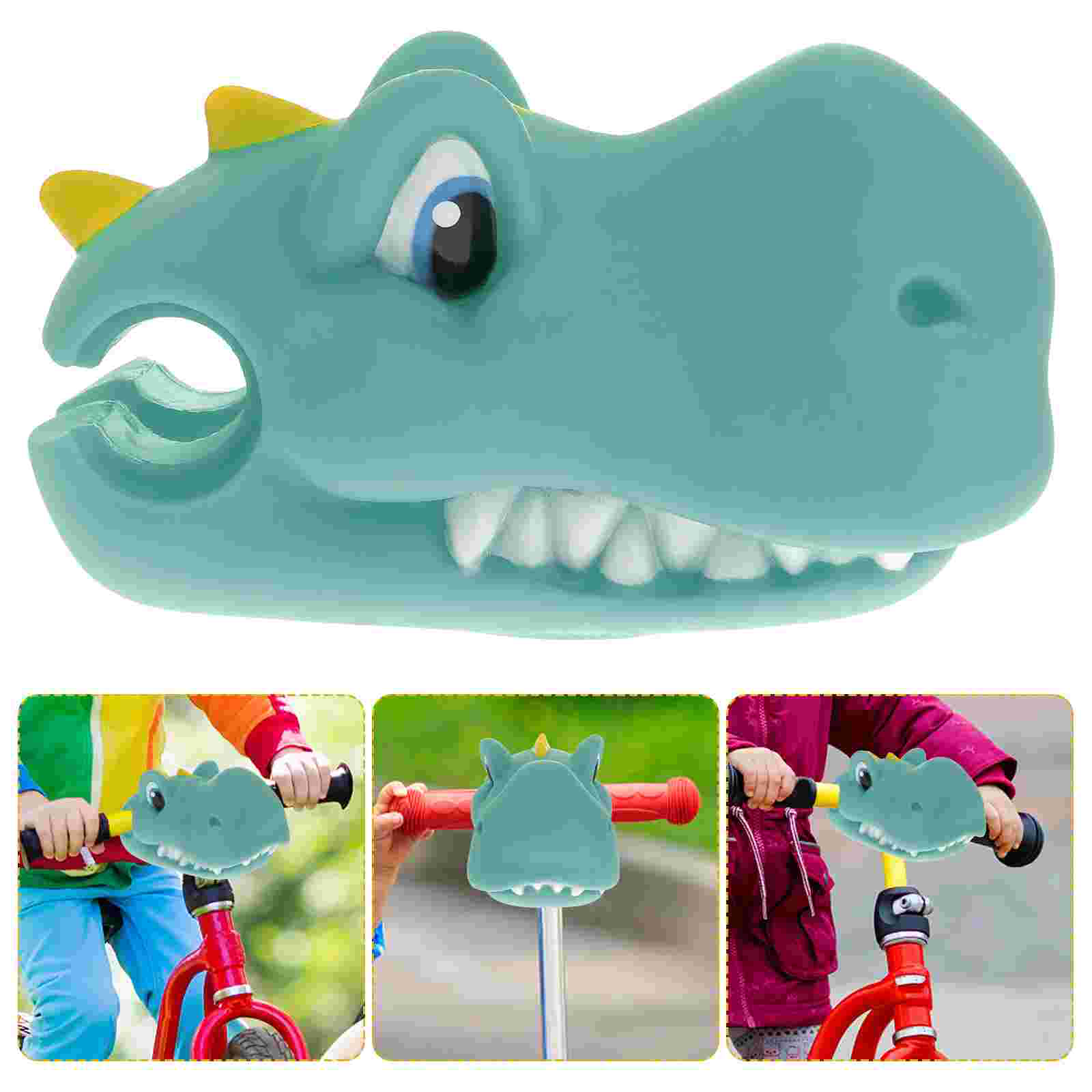 Handlebar Decoration Mini Bike Dinosaurs Decorative Scooter Supply Silicone Head Toy Aldult Balance Adorn