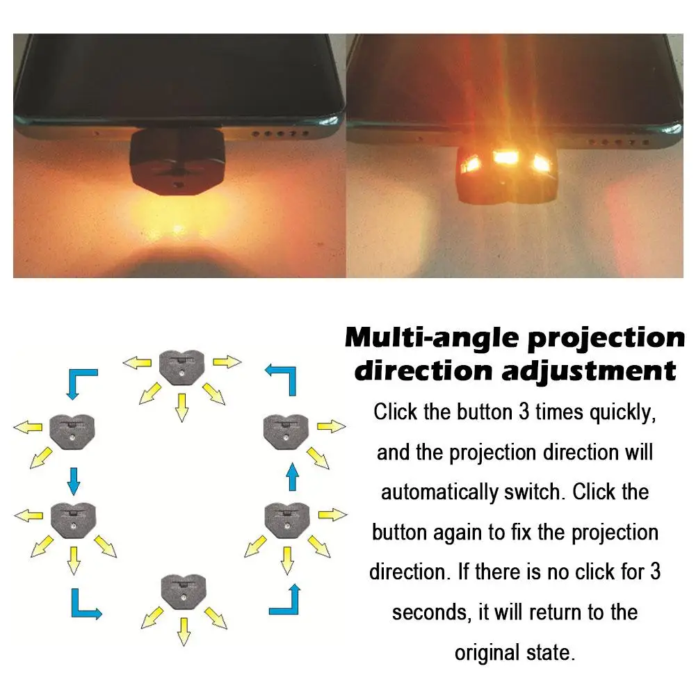MINI TYPE-C LED รถ Ambient Night Light ตกแต่งโคมไฟนีออนอัตโนมัติภายในบรรยากาศฉุกเฉิน RGB