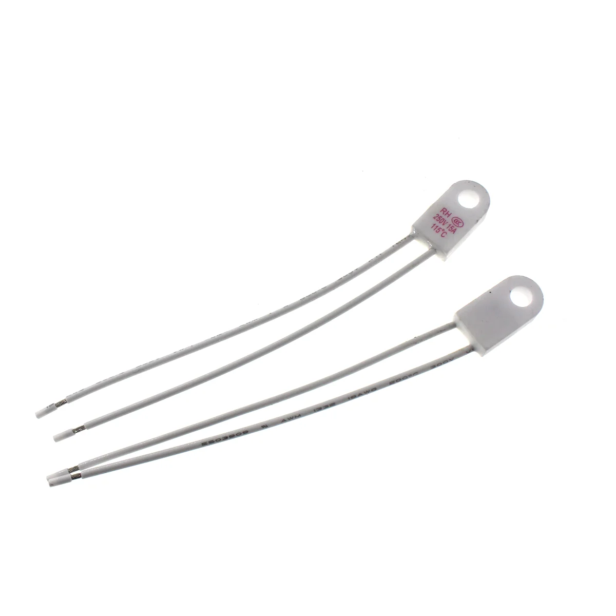 10pcs RH TF 250V 15A 95 115 125 130 135 150 180 230Degrees Celsius Temperature fuse Thermal links Over temperature protector