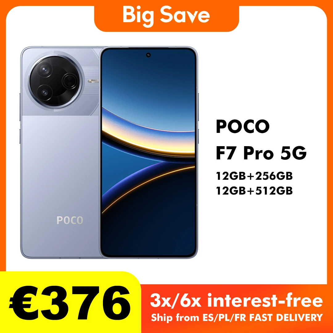 Cellulare POCO F7 Pro 5G 12GB 256GB 512GB NFC versione globale senza caricabatterie