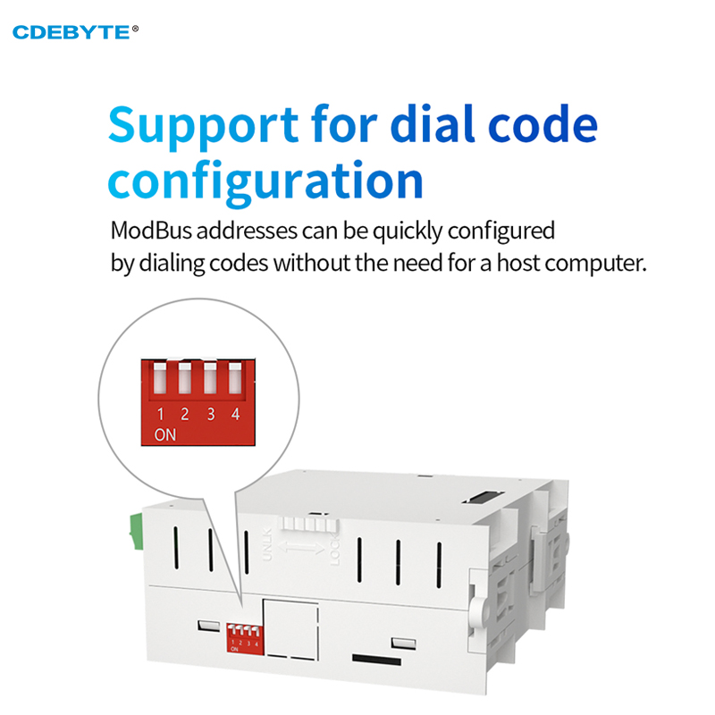 4di 4ai 4do verteiltes fern gesteuertes io-Modul rs485 Analog schalter erfassung cdebyte M31-AAAX4440G Host-Modul freies Spleißen pnp npn