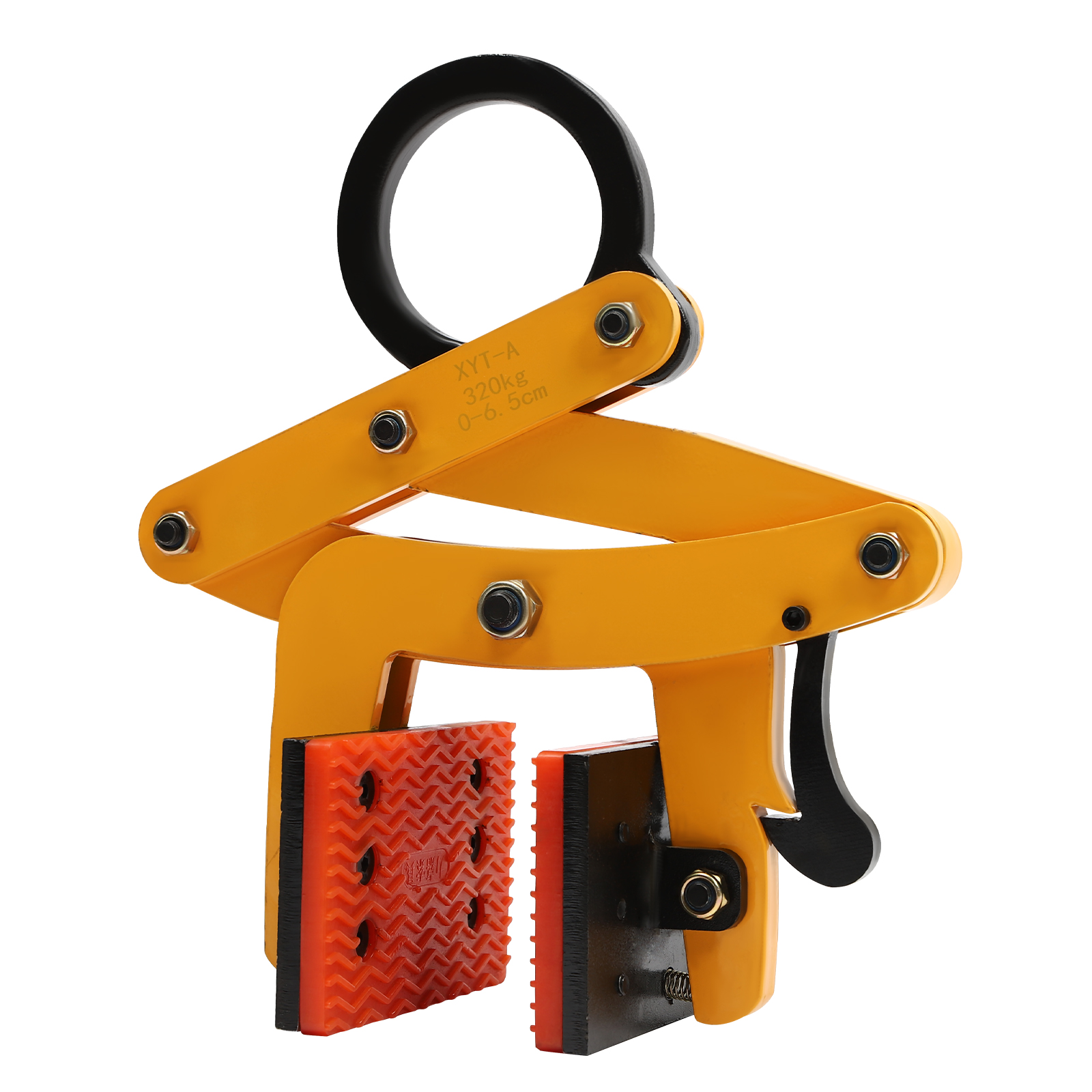 Pedra Alicate de Transporte, Pallet Puller Clamp, Lifter Sling Ring, 320kg Abertura Mandíbula, 0 a 6.5cm