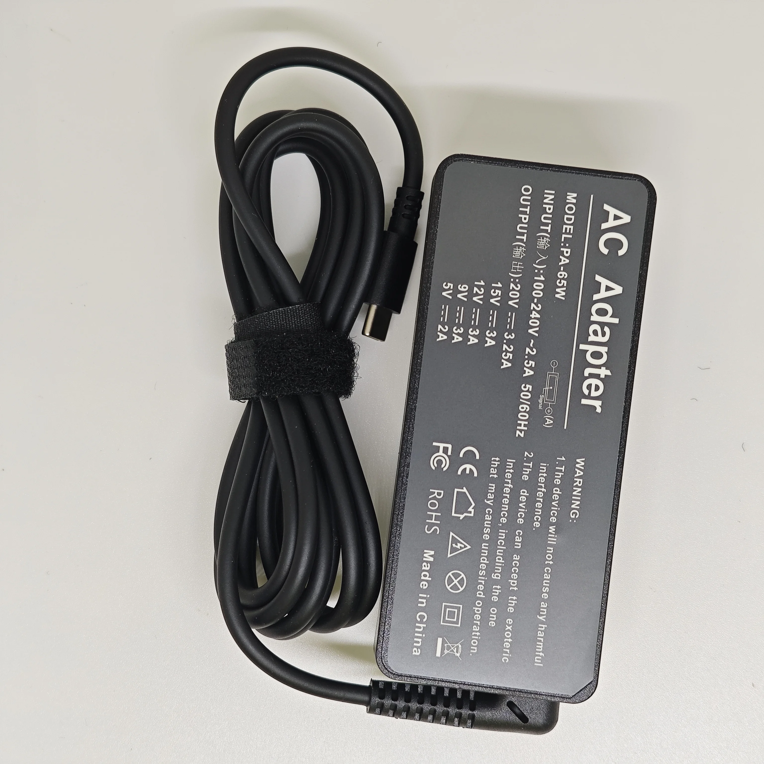 65W 20V 3.25A USB Type-C AC แล็ปท็อปอะแดปเตอร์ชาร์จไฟสําหรับ Lenovo Thinkpad X1 คาร์บอนโยคะ X270 X280 T580 p51 P52s e480 E470