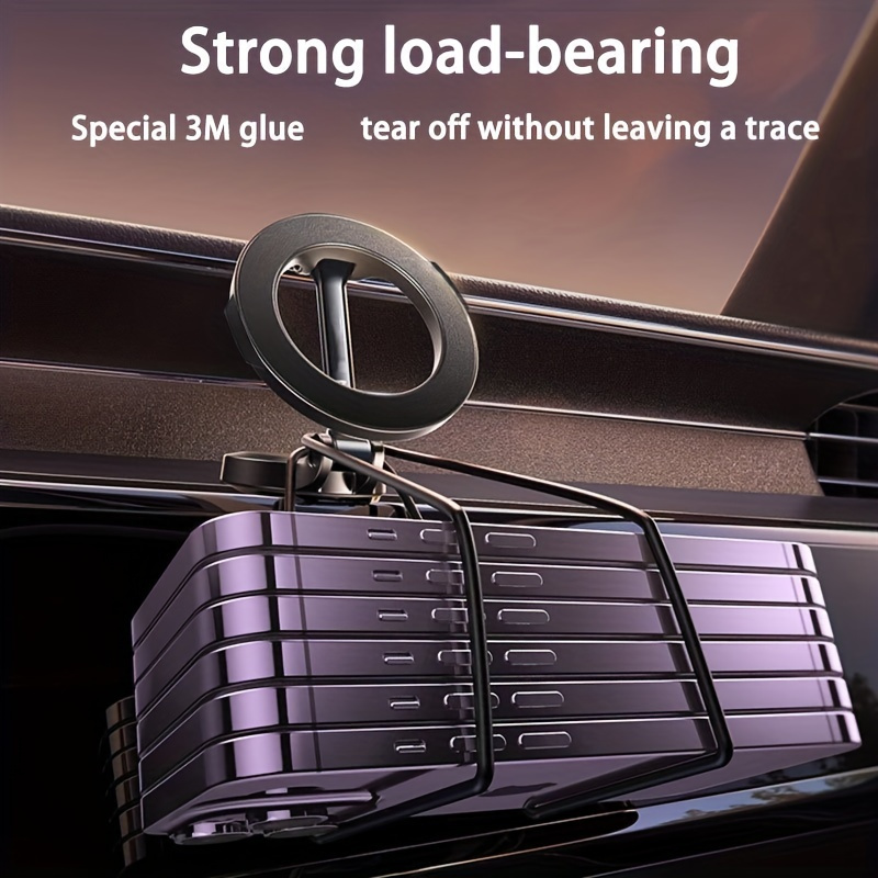 Universal Alloy Magnetic Car Mobile Phone Holder Mount 20 Strong Magnets 360 Rotation Bracket Durable Stand for iPhone 13 14 15