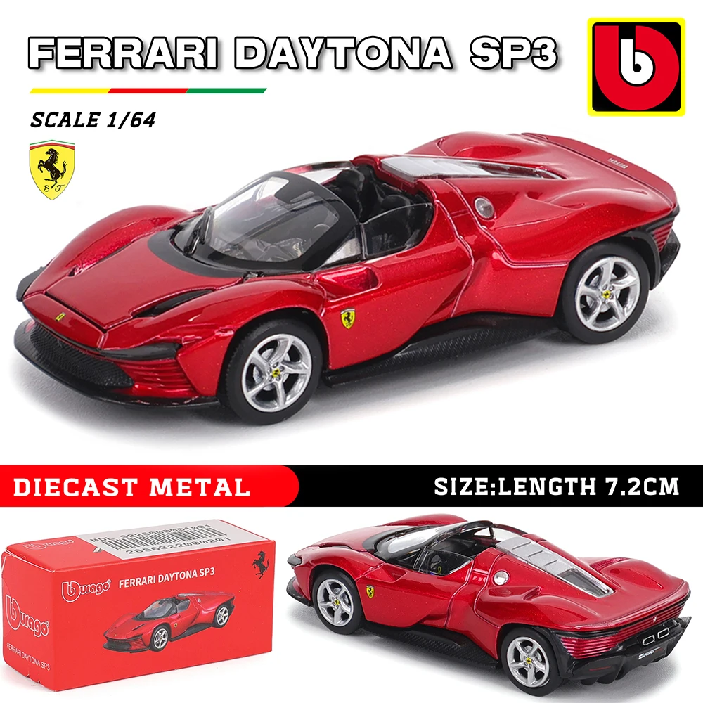 Bburago1:64 Ferrari SP3 458 599 ENZO F12 Model Mała kolekcja Samochód Alloy Model Zabawka Prezent Dekoracja sceny Klasyczny i wykwintny