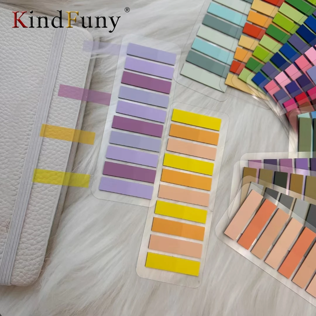 3200Sheets Transparent Colorful Index Creative Memo Pads Office School Stationery Self-Adhesive Stickers Sticky Note Pads