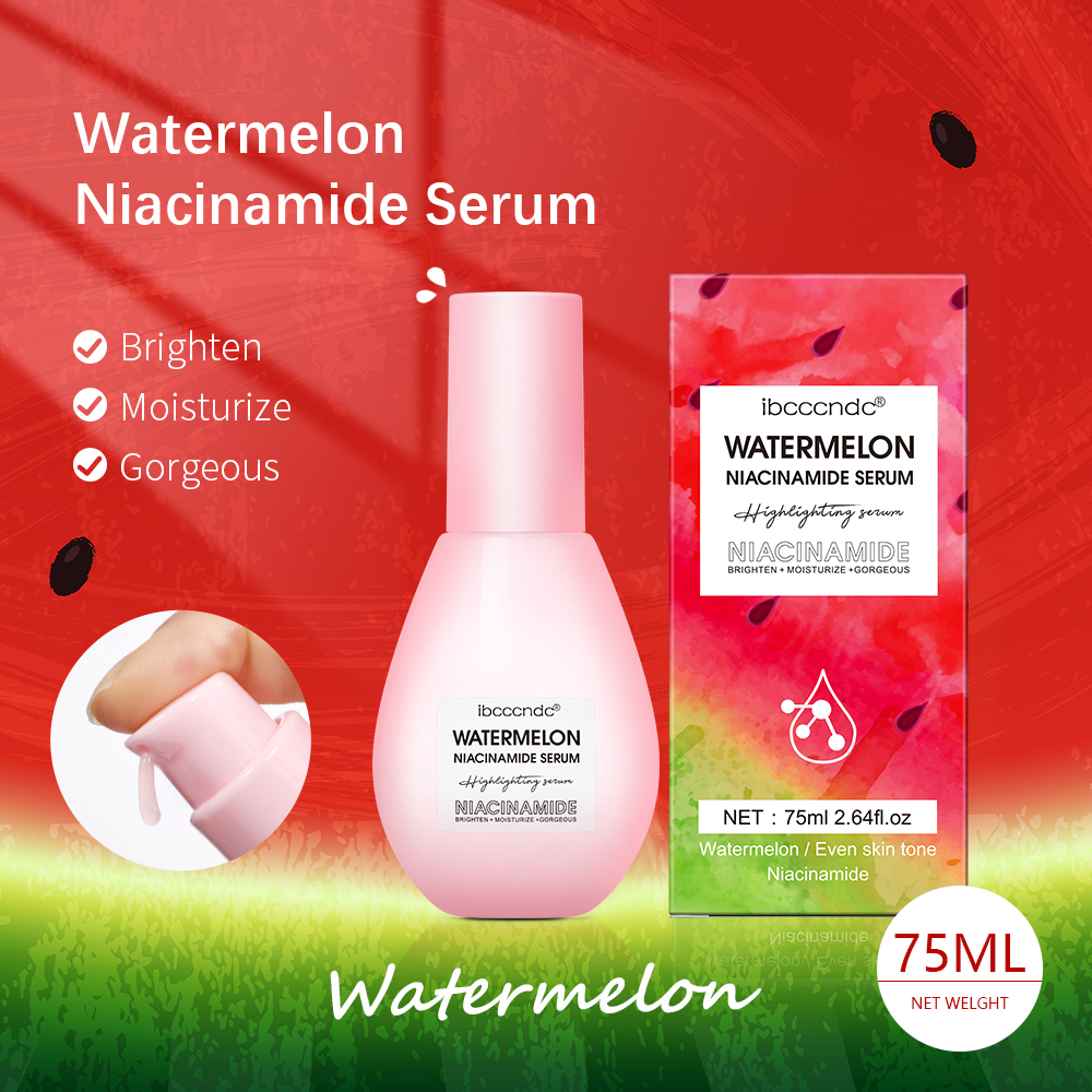 Nova melancia brilho niacinamida orvalho gotas soro maquiagem primer creme leve soro facial & priming líquido brilho