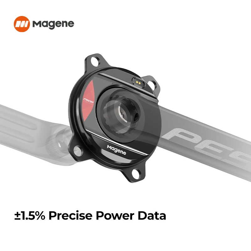 Magene Power Meter PES P505 Base 4 Bolt 110BCD 24mm Cadence Pedal Balance Ant Steel Spindle Crankset Chainring for Shimano Sram