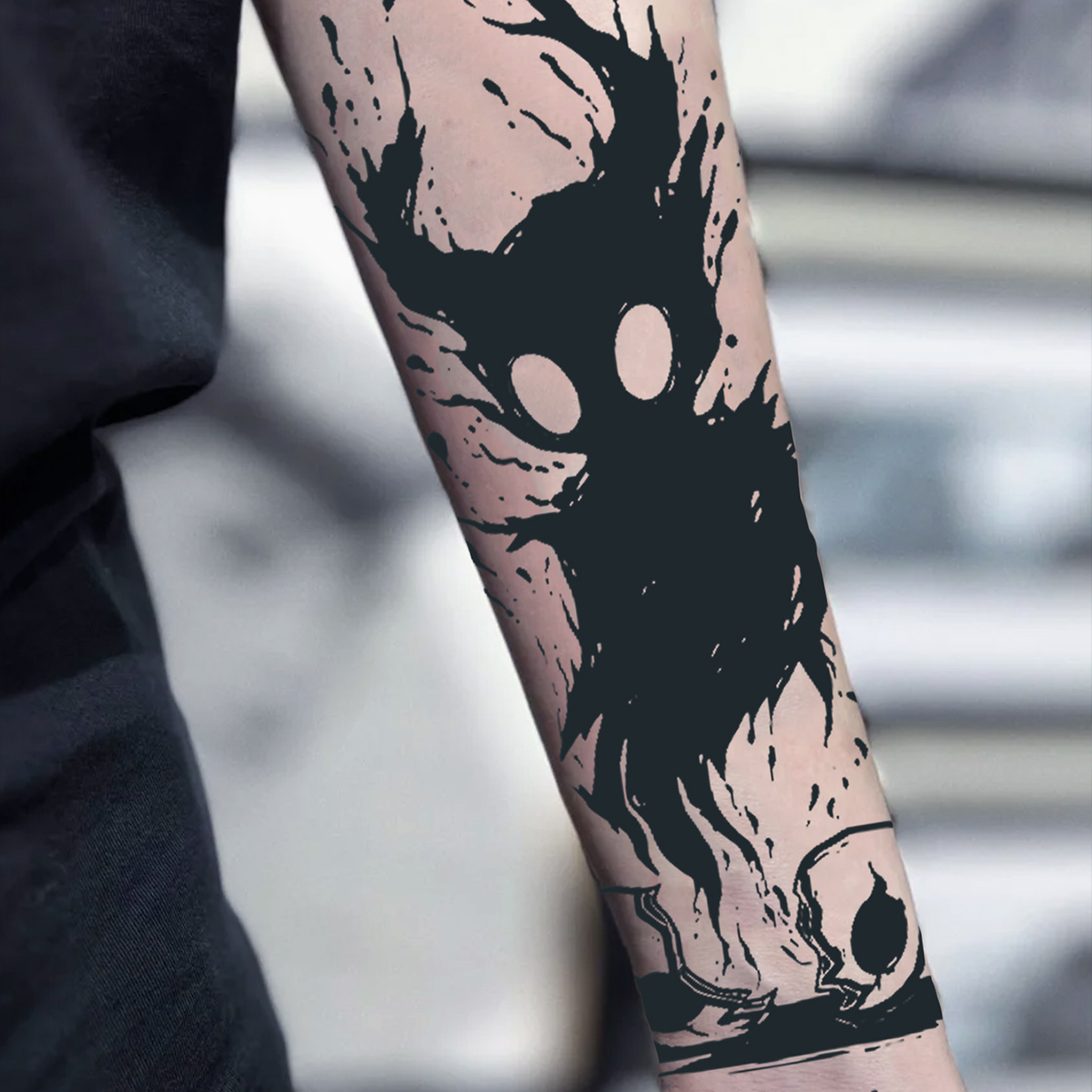 Autocollants de tatouage temporaire imperméables Monster, imperméables longue durée pour une à deux semaines, pour bras, jambe, 1 pièce.