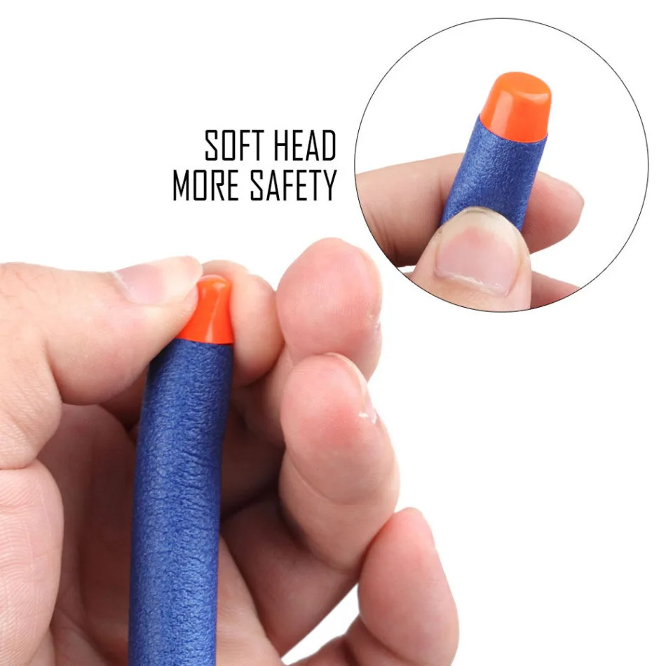 7.2Cm Mềm Rỗng Đầu Nạp Phi Tiêu Đồ Chơi Súng Bắn Đạn Xốp Đạn Nước Trẻ Em EVA Bóng Vũ Khí Blaster Viên Bắn Chính Xác Cho Súng Đồ Chơi Nerf n-Strike Bé Trai
