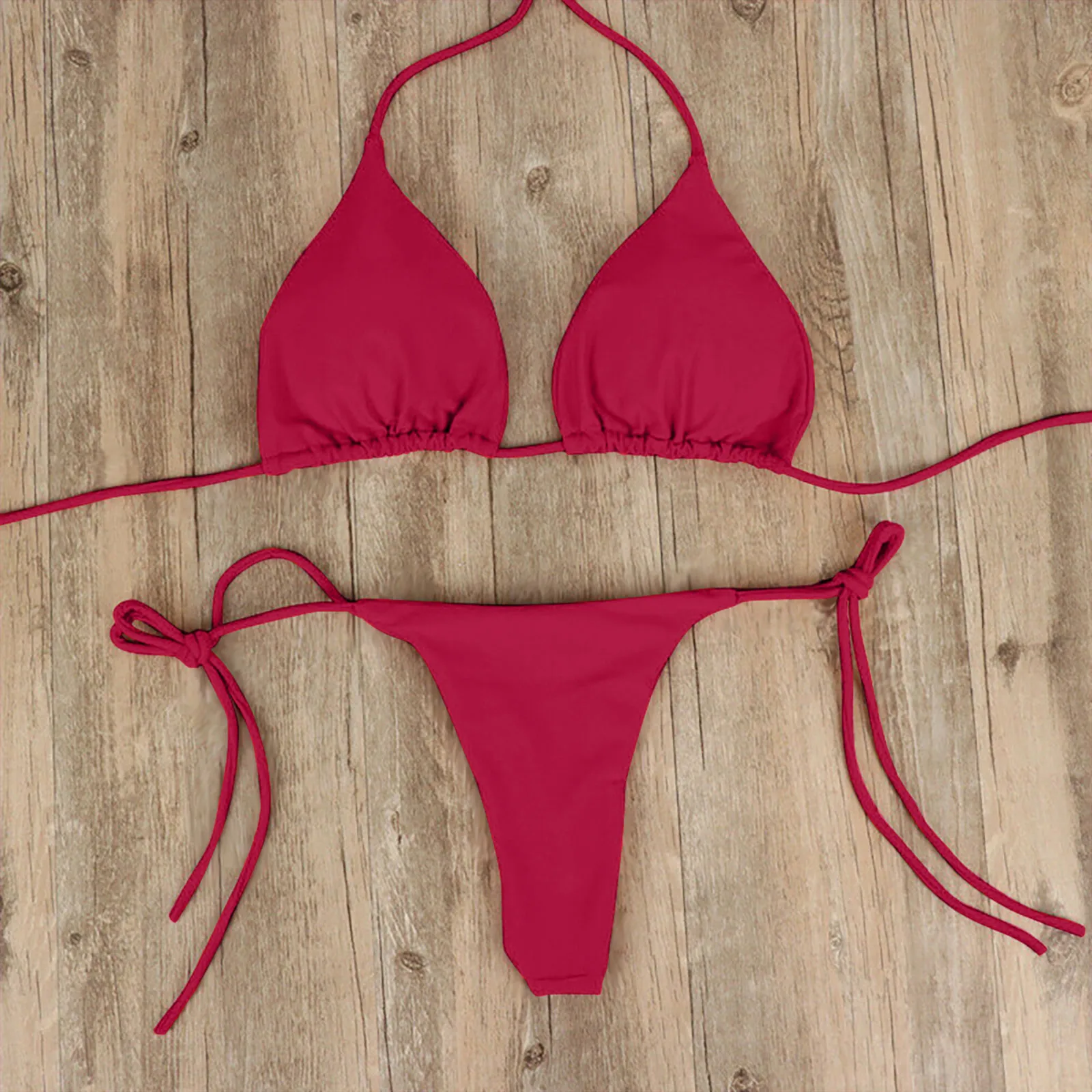 Maillot de bain d'été femmes Sexy Bikini ensemble push-up rembourré soutien-gorge string deux pièces maillots de bain maillots de bain maillot de bain femme sexy maillots de bain