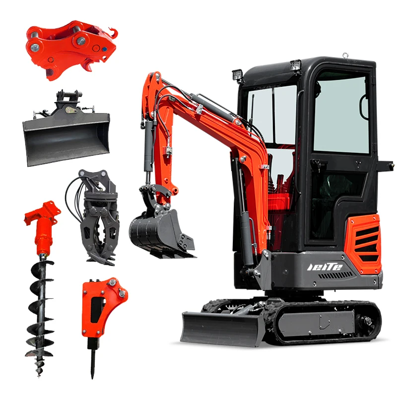 Miniexcavadora hidráulica LEITE de 1,2 toneladas LT1012, excavadoras chinas de 1 tonelada de 1000 kg, excavadora sobre orugas pequeña personalizable a la venta
