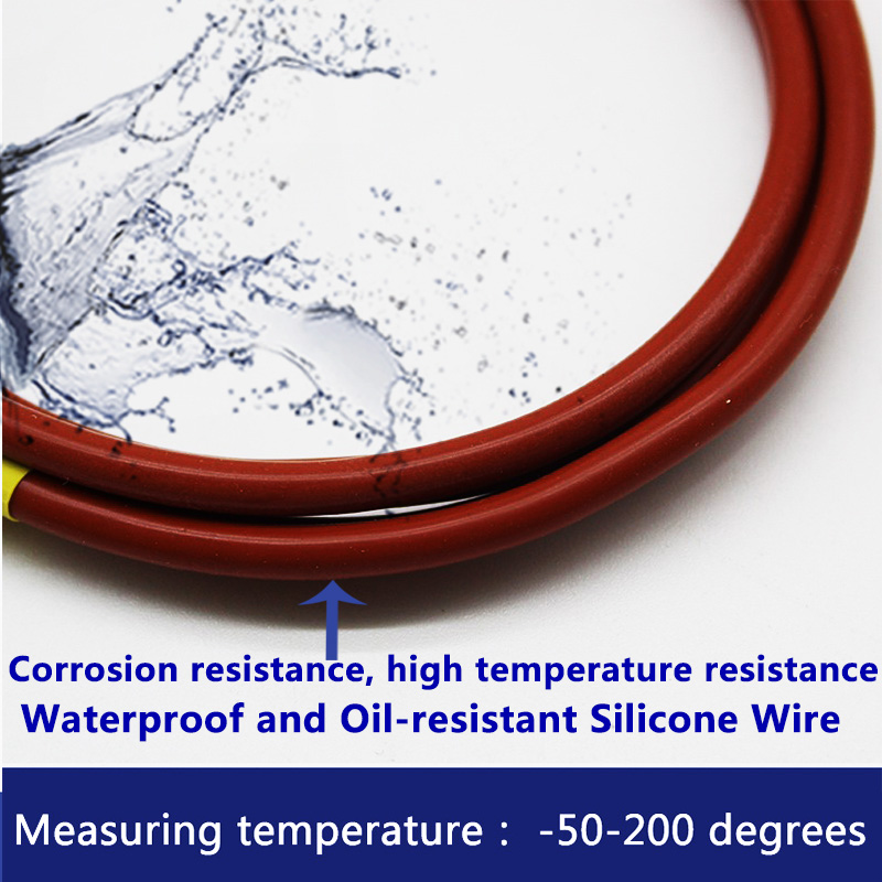 Датчик температуры pt100, непроницаемые кабели, платина pt1000, высокоскоростной защитный кабель, силиконовый защитный кабель
