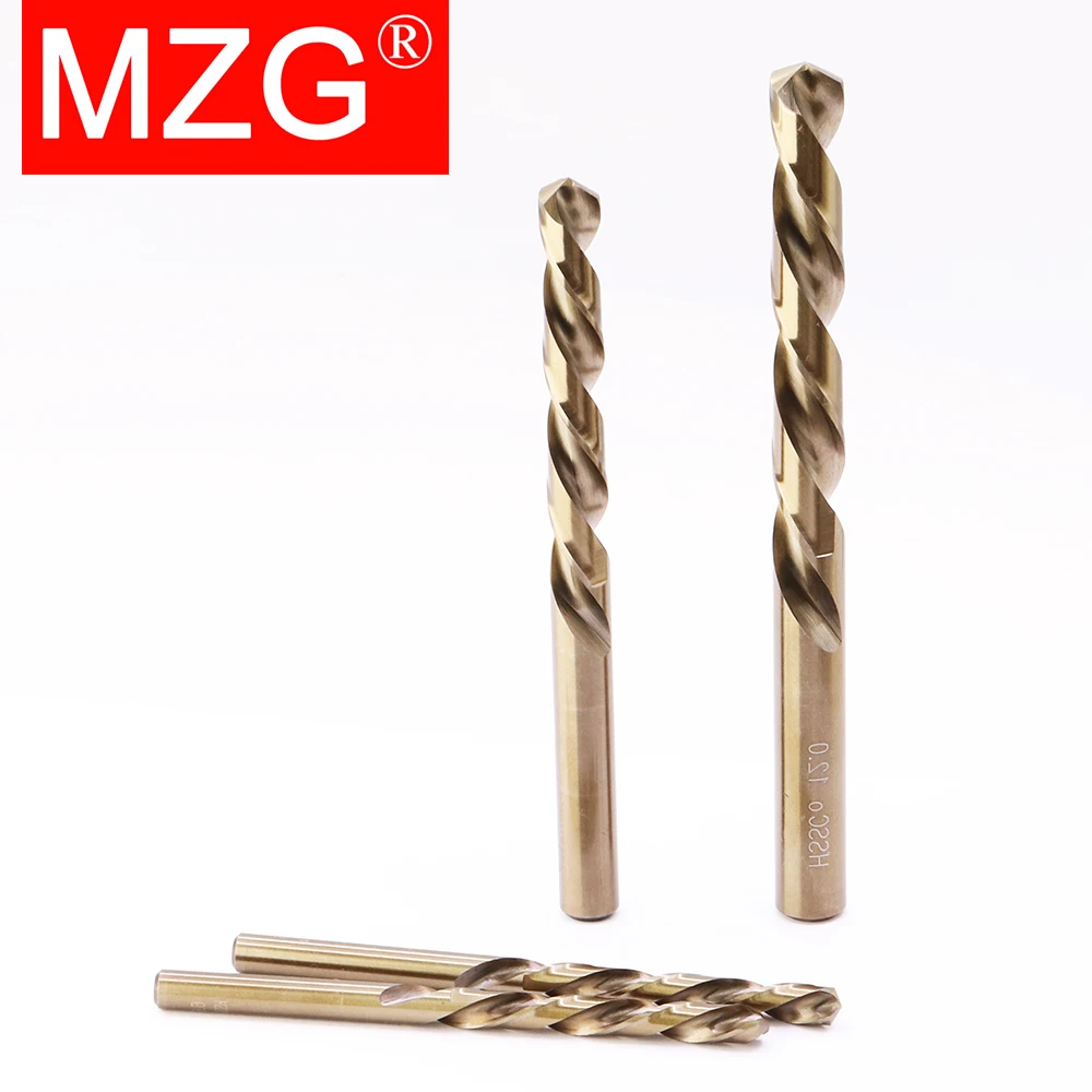 MZG 1.0 - 13.0 MM Coban Phủ Thẳng Vít Chiều Dài Tiêu Chuẩn HSS M35 Thép Tốc Độ Cao Khoan Bộ CNC khoan Cắt